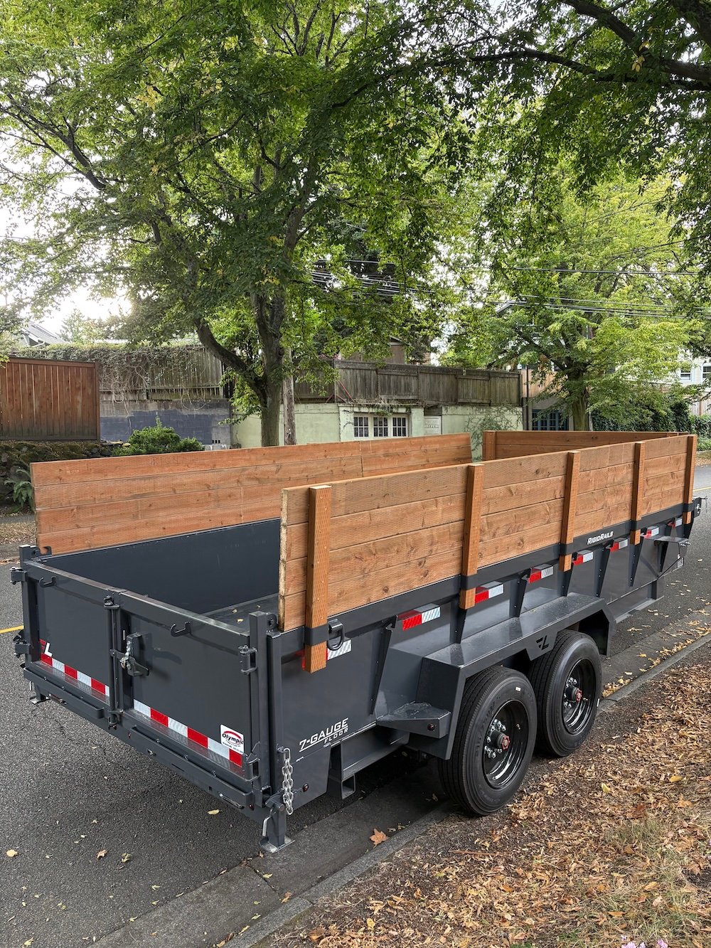 Dump trailer southeast view